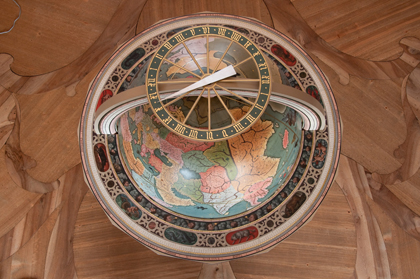 The exceptional facsimile copy of the Himmels Globe, Library of St Gallen, Switzerland