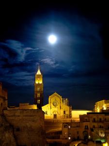 Full moon over the basilica, Matera - 2019 City of Culture