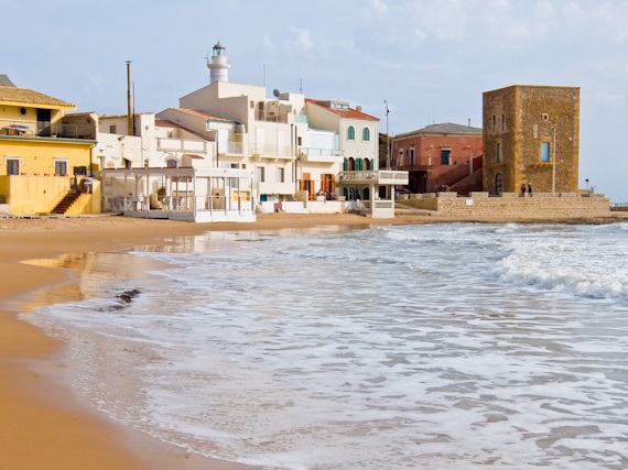 Montalbano - Punta-Secca-Beach-with-Montalbano-House