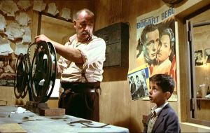 Cinema Paradiso - Alfredo - the projectionist with Toto