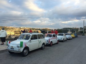 Fiat 500 convoy - Modica, Sicily - October 2015