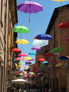 Ferrara - is the most delightful small, medieval city. Quite charming.