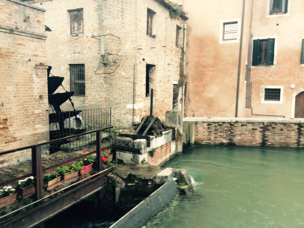 Il Molino, Dolo - a restorated water wheel on the Brenta Canal