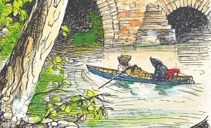Ratty and Mole on the Thames