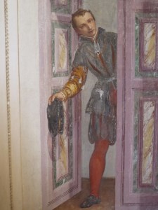 Villa Barbaro, Maser - A young boy enquires.......