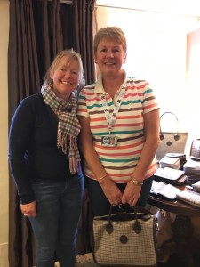 Herdwick Handbags founder Mandy Marshall with www.educated-traveller.com