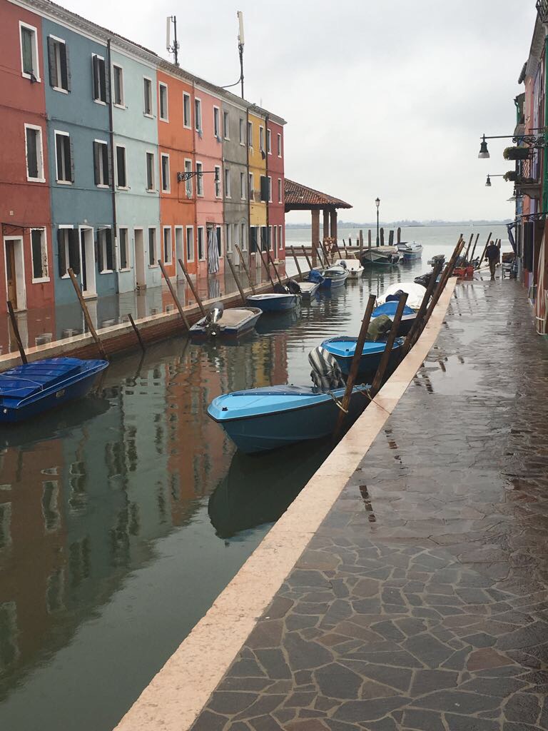 Burano in the rain