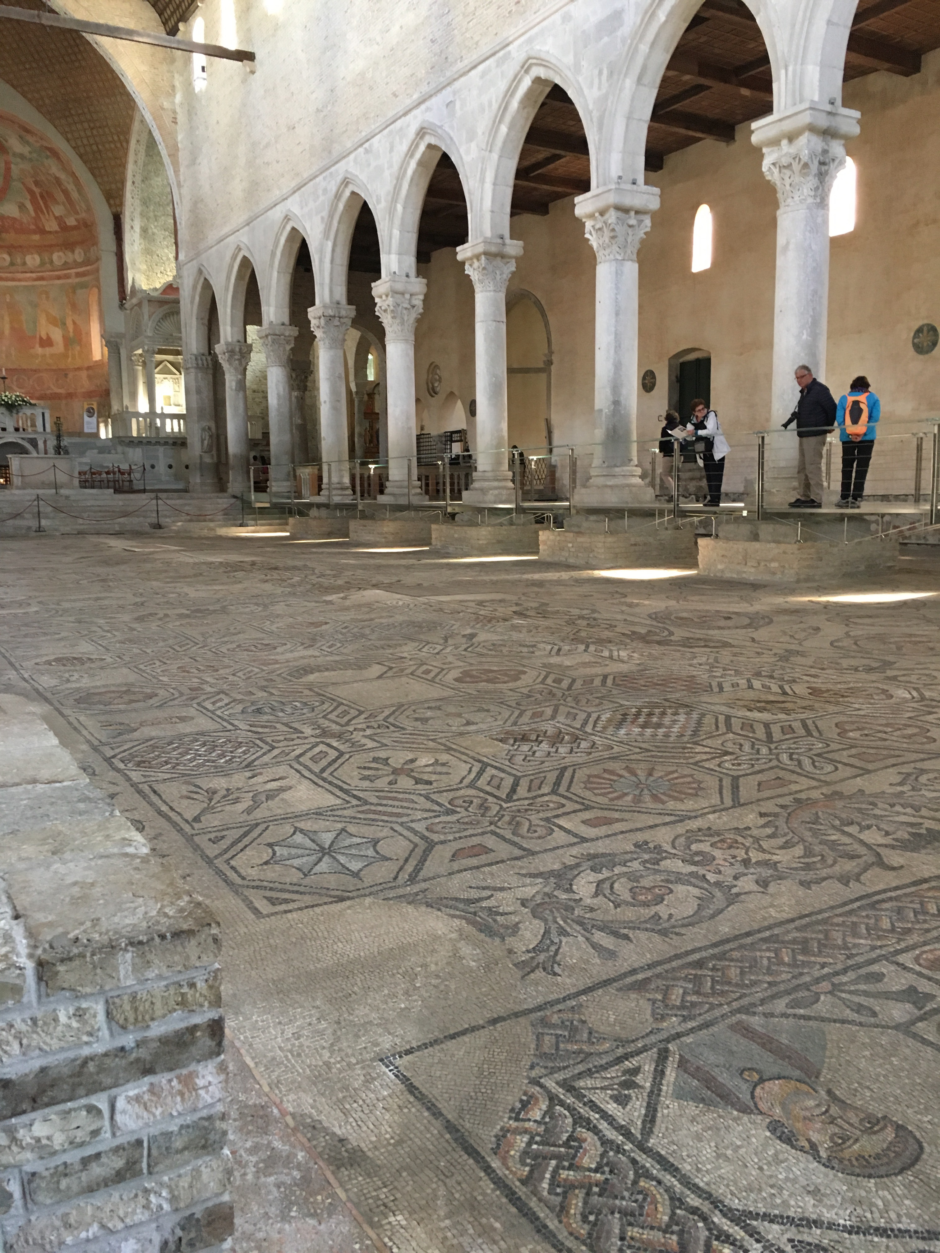 Aquileia - The Roman mosaic flooring under the basilica is vast and so impressive