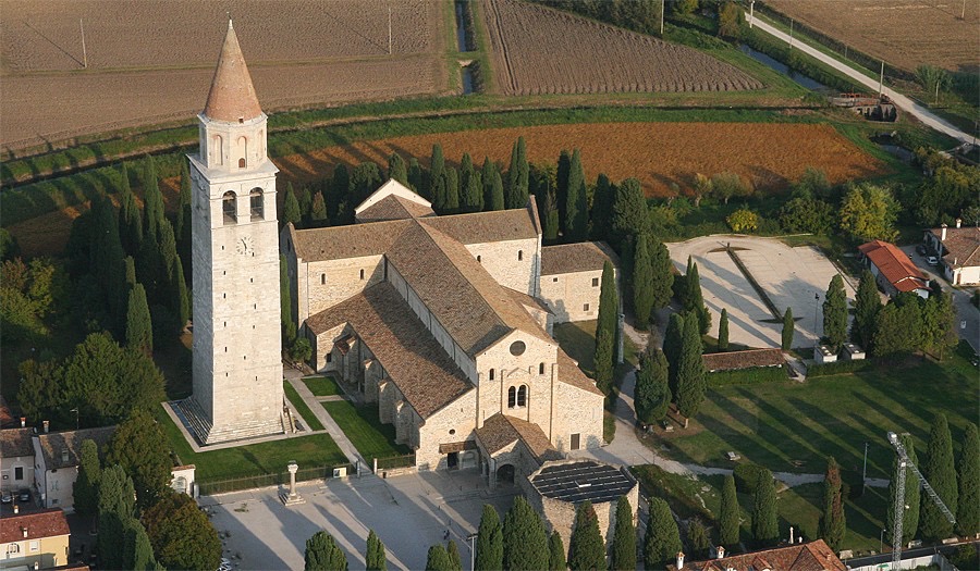 Basilica of Aquileia with its spectacular 11th century bell tower