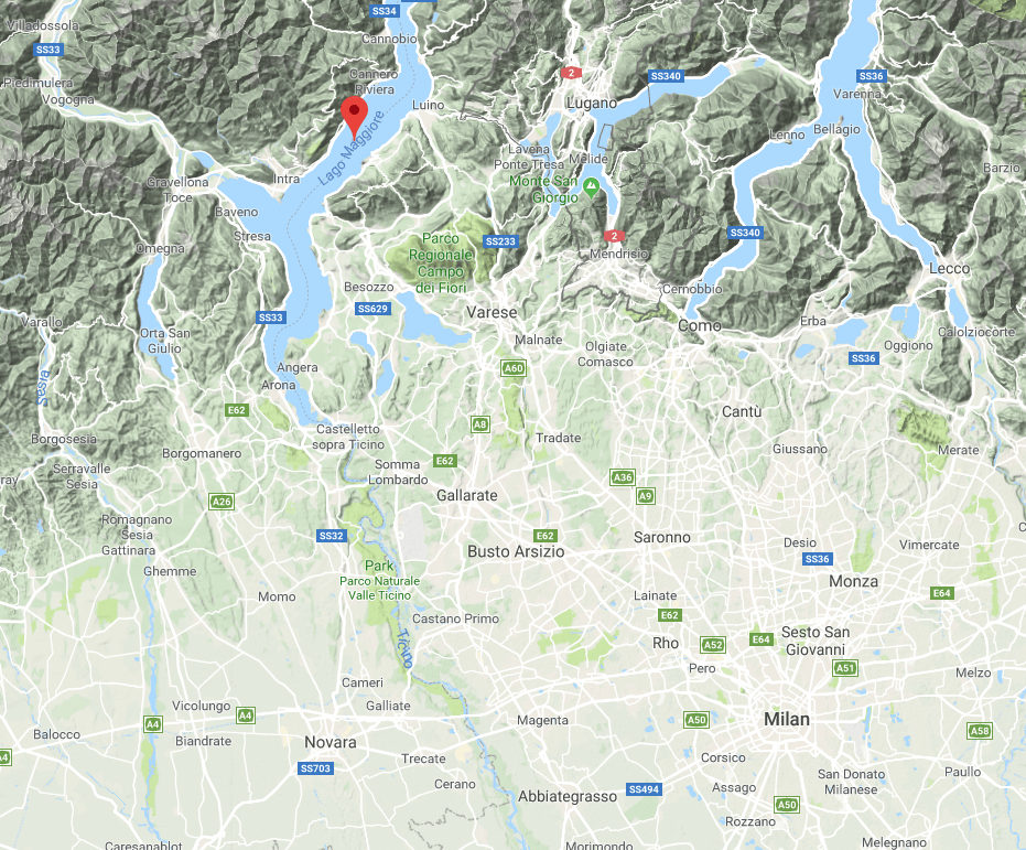The Italian lakes of Como, Maggiore and Orta are located about an hour north and west of Milan