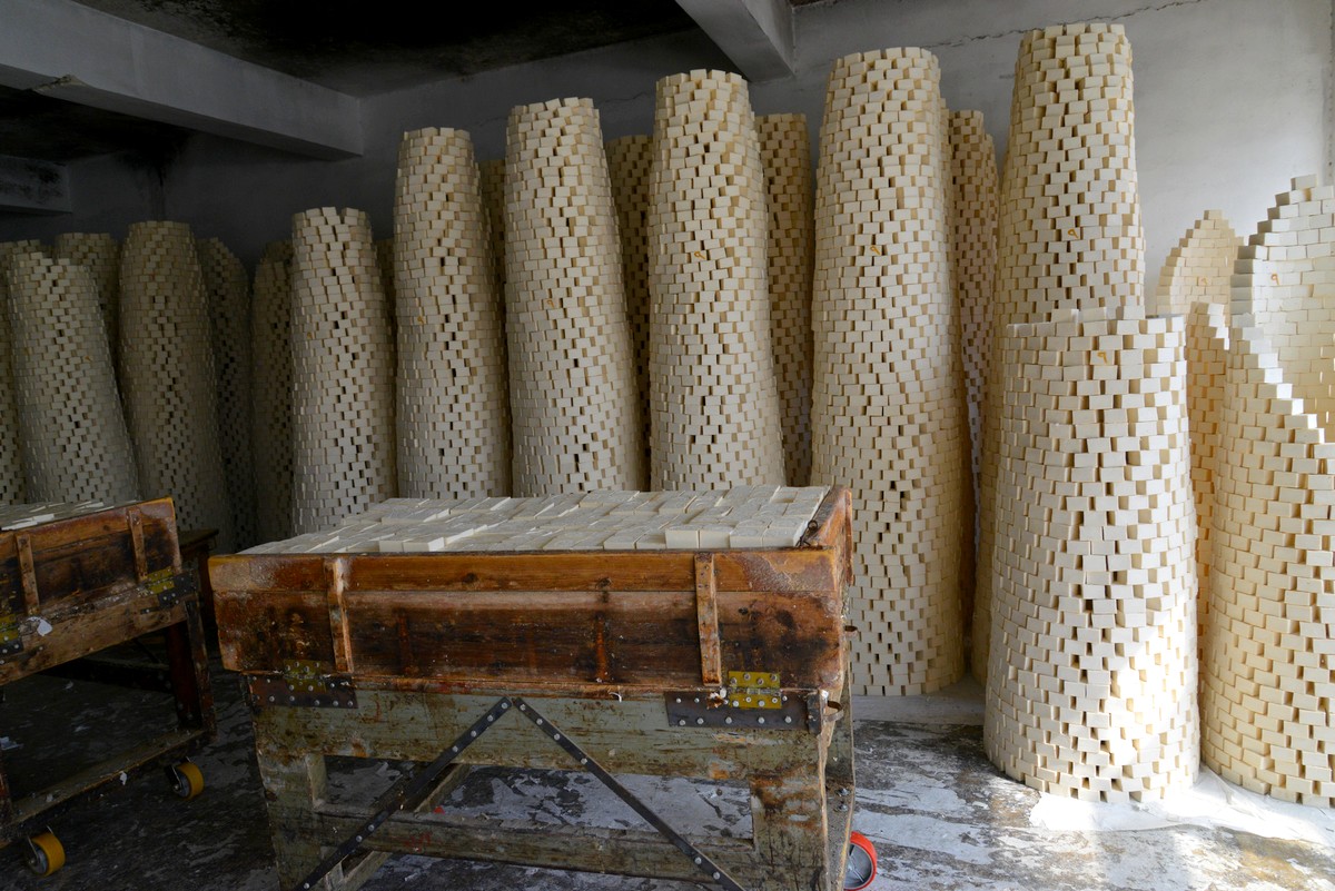 The soap is still made in a traditional manner