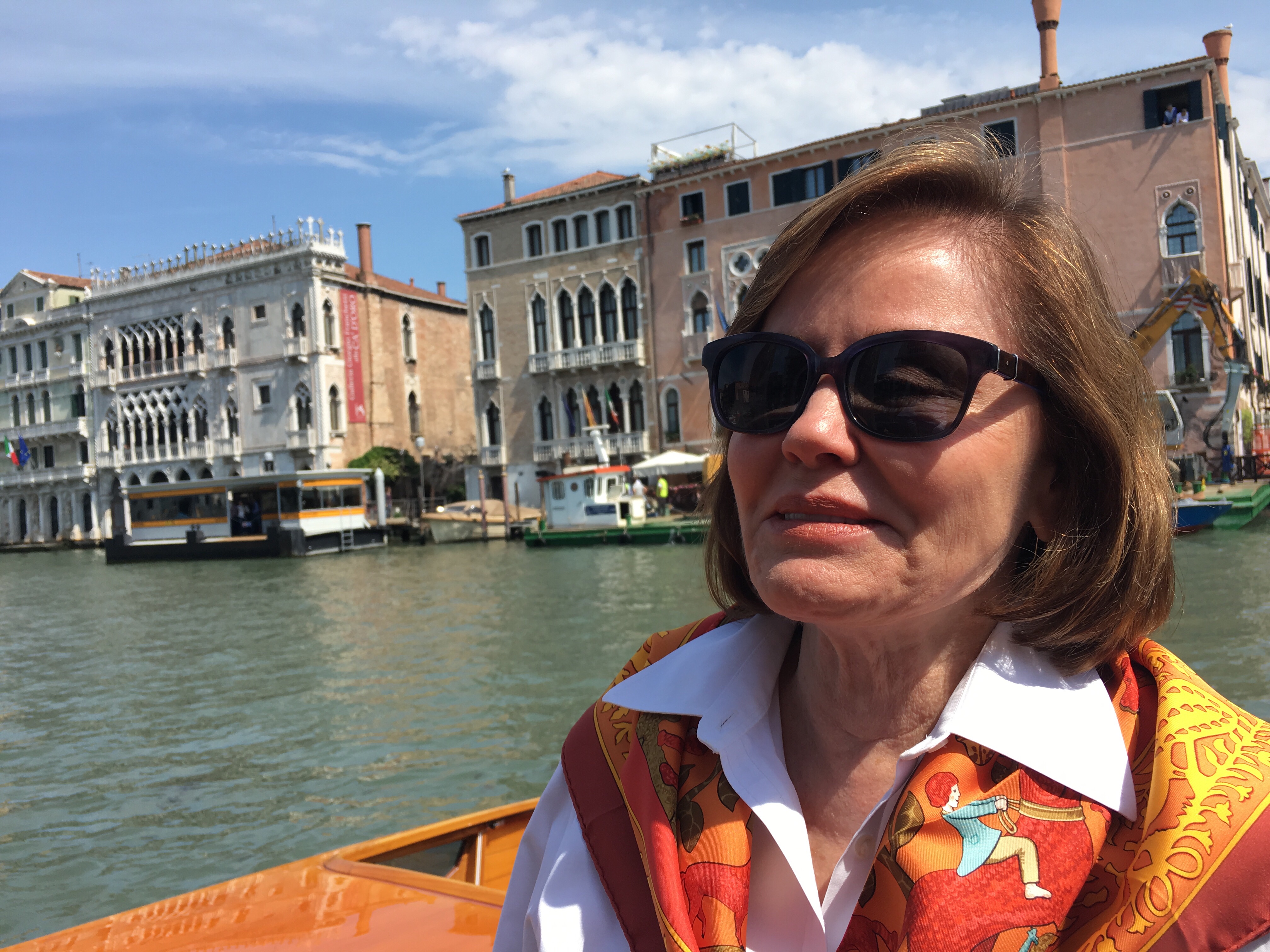 Trudy Dujardin, Grand Canal, Venice - enjoying www.grand-tourist.com experience