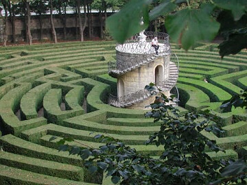 The maze at Villa Pisani
