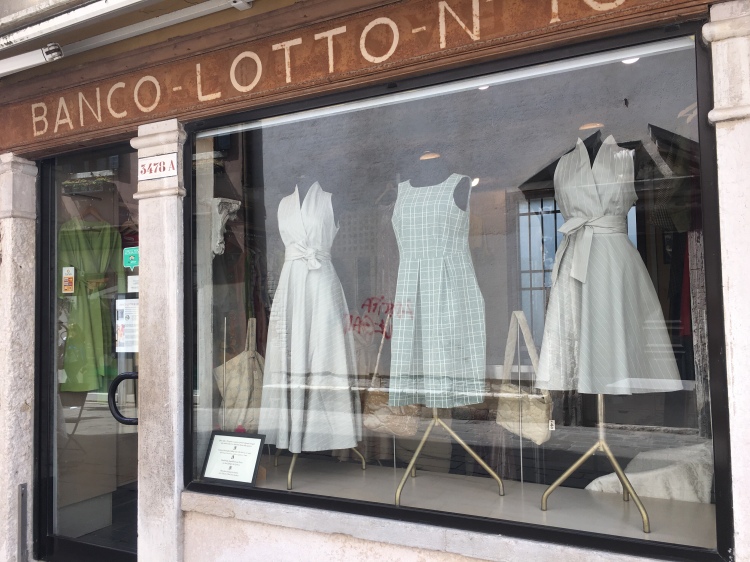 Bancolotto, 10 - Unique Clothing store in Venice. The clothese are made by the women prisoners in Venice's Female prison. This is a fantastic social enterprise. Support it on your next visit.