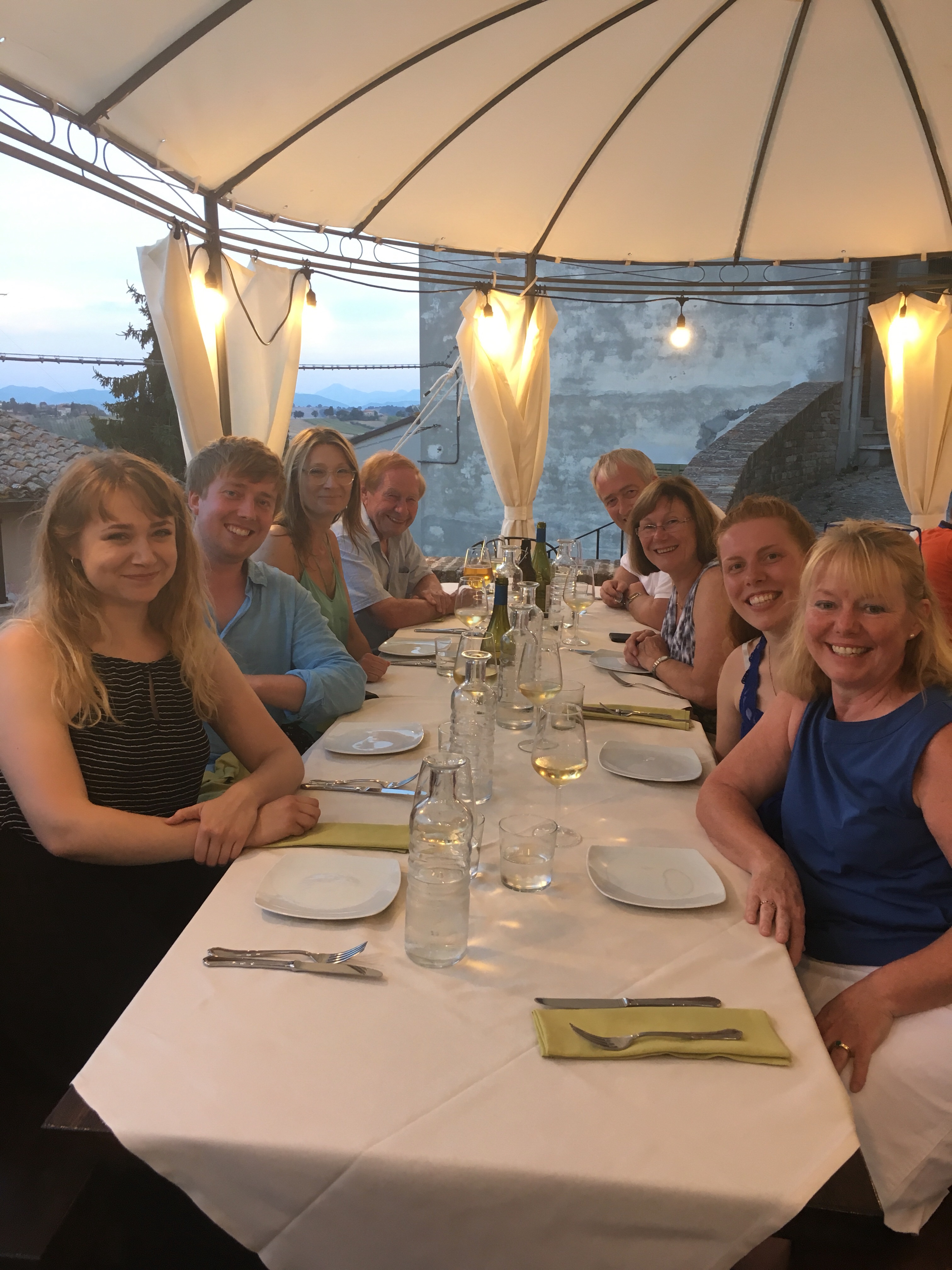 A night in Corinaldo, Simmonds, Panagakis & Howe Families