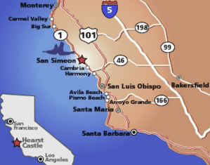 California Coastline and San Simeon