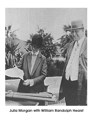 William Randolph Hearst with architect Julia Morgan with whom he collaborated for more than 30 years