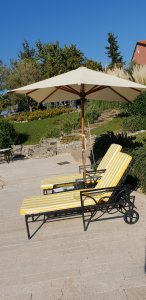 La Meridiana, Liguria - sun loungers by the pool