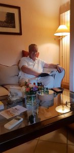 Mr ET or Andrew, if you prefer relaxing in our beautiful room, La Meridiana, Liguria