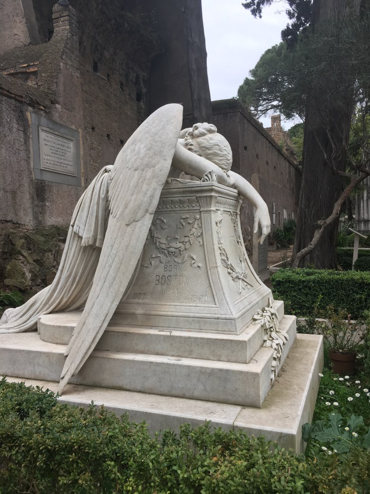 The Grieving Angel, Protestant Cemetery, Roma - March 2019