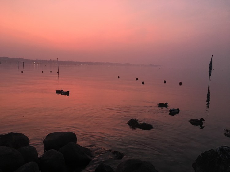 Lago di Garda - sunset, February, 2019 www.educated-traveller.com