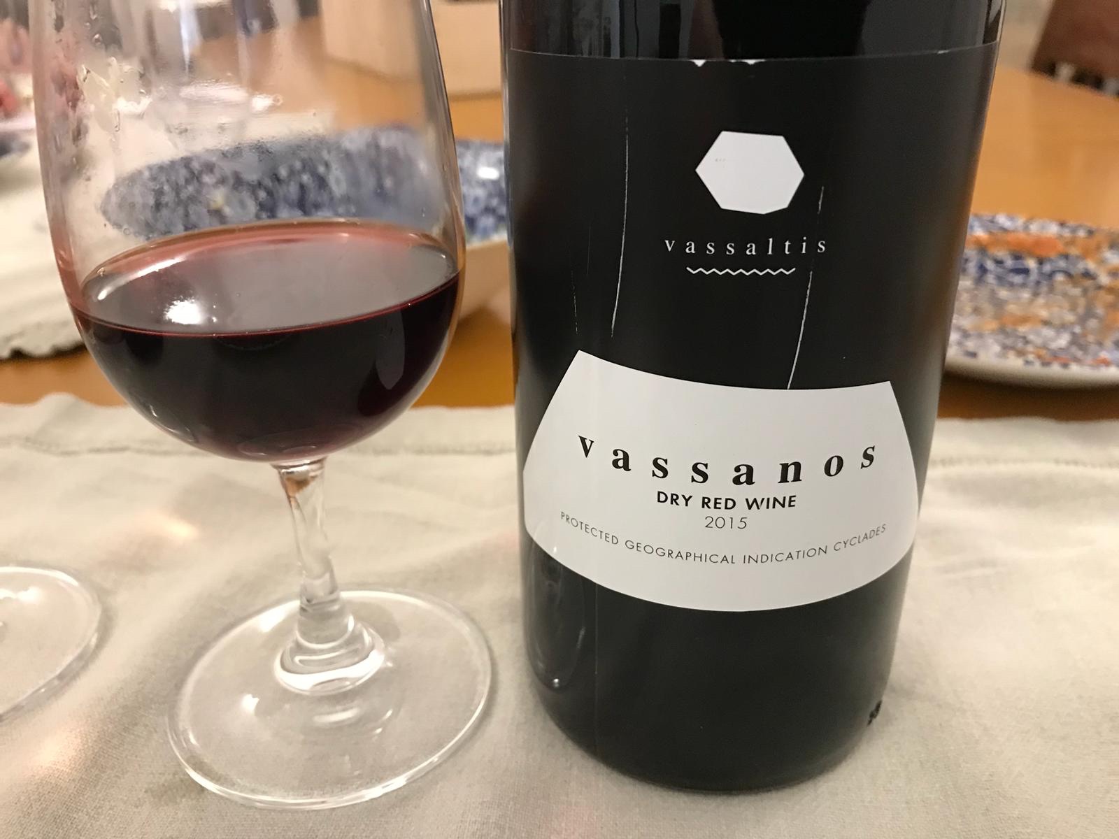 Vassaltis Winery - Vassanos Dry Red Wine, Santorini 2015