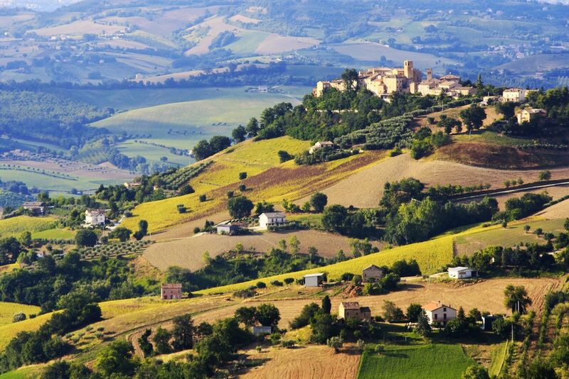 Le Marche countryside from Recanati, it really is this beautiful!