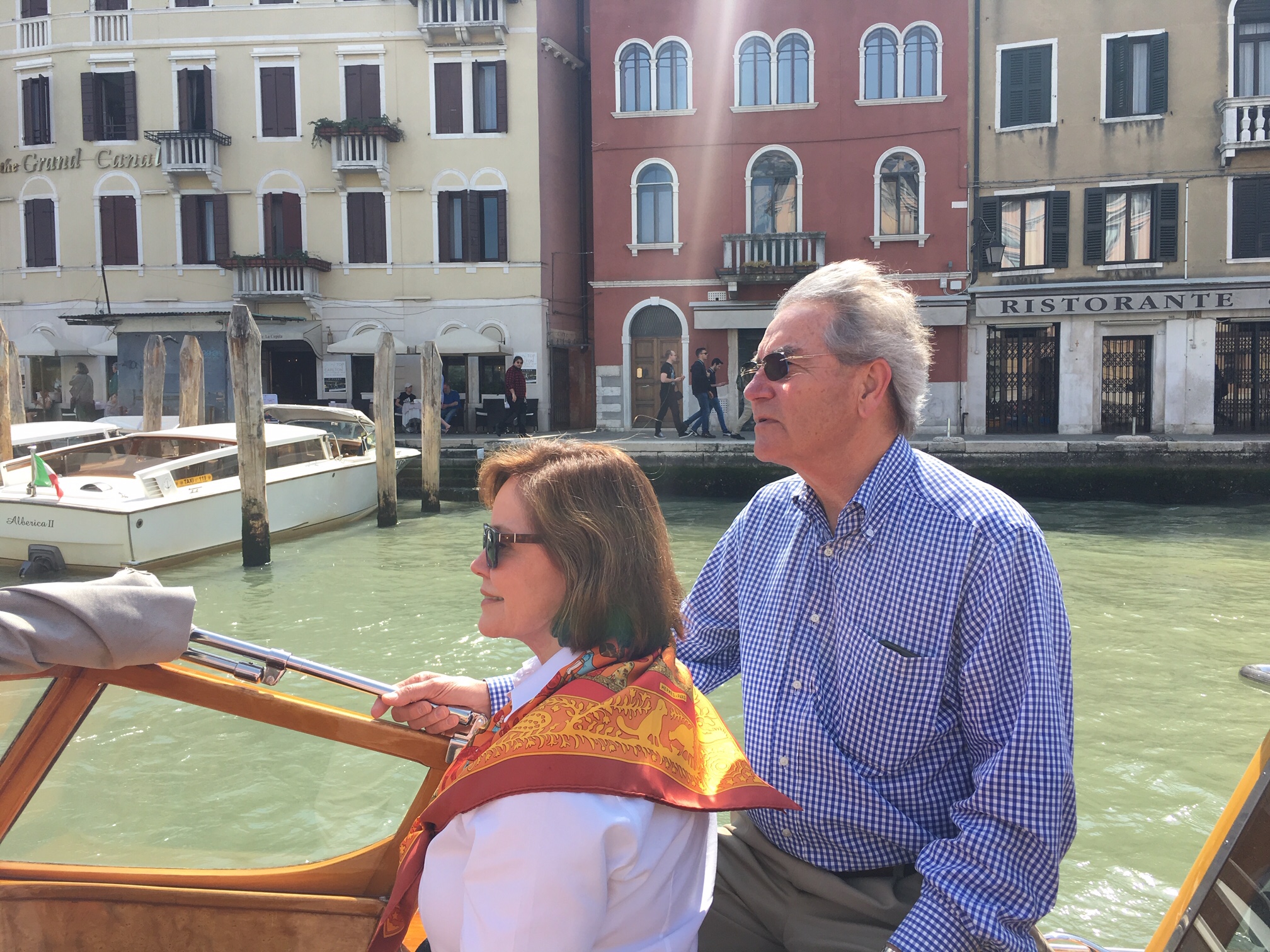 A perfect Grand Tourist moment for clients Trudy and Frank, Venezia, Italy