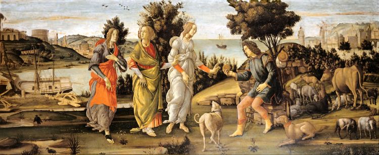Sandro Botticelli - Il Giudizio di Paride, Palazzo Cini, Venezia