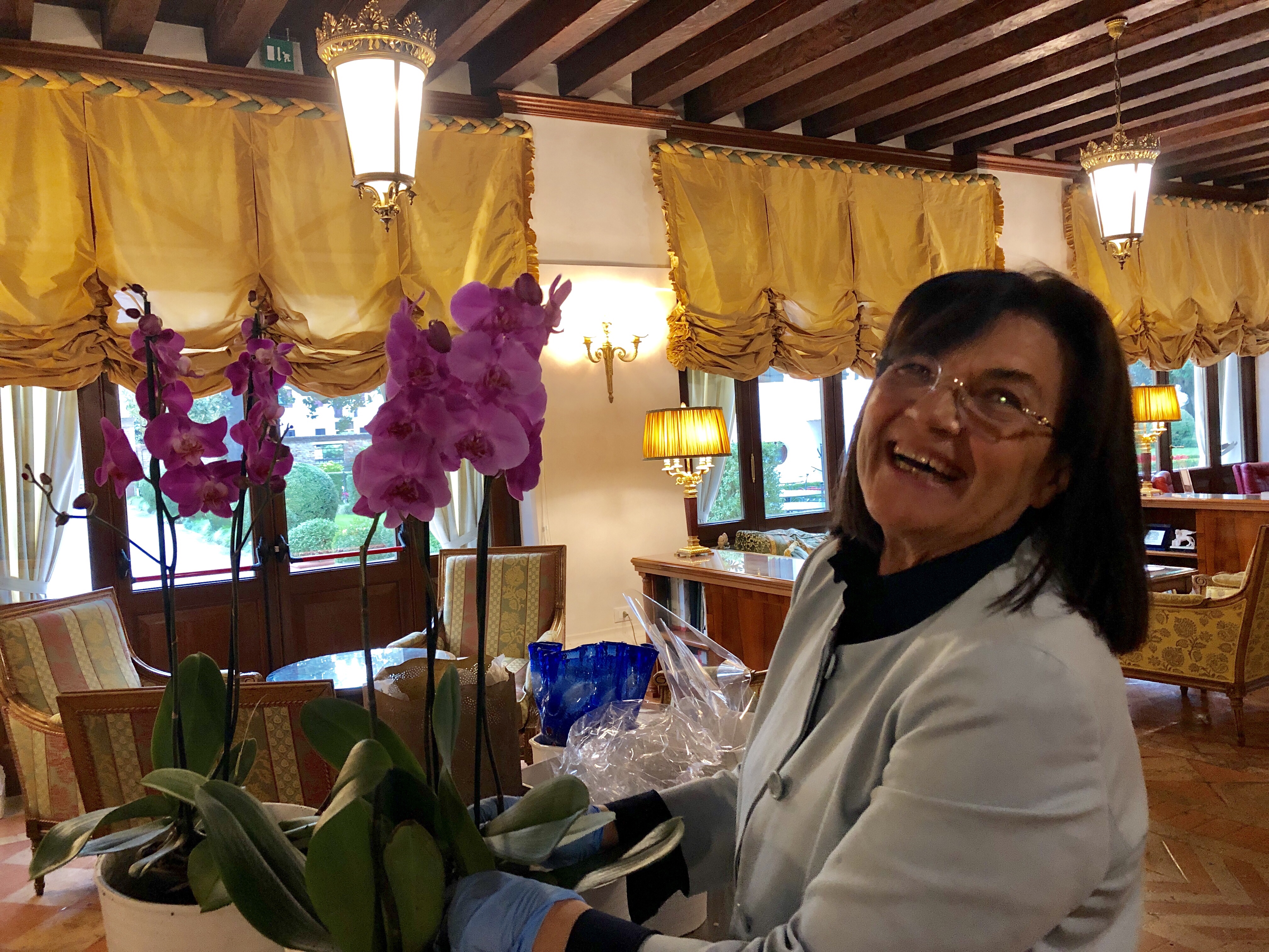 Villa Franceschi - Signora Valeria dal Corso, demonstrates attention to detail in her beautiful hotel