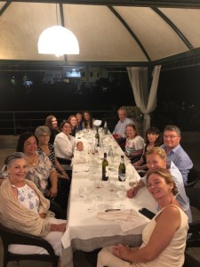 Writer's Retreat - dinner Osteria Caronte, September 2019