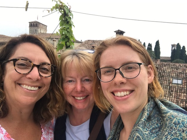 Writer's Retreat - it's a wrap! Nicole, Janet and Lucy - Asolo, Sept 2019