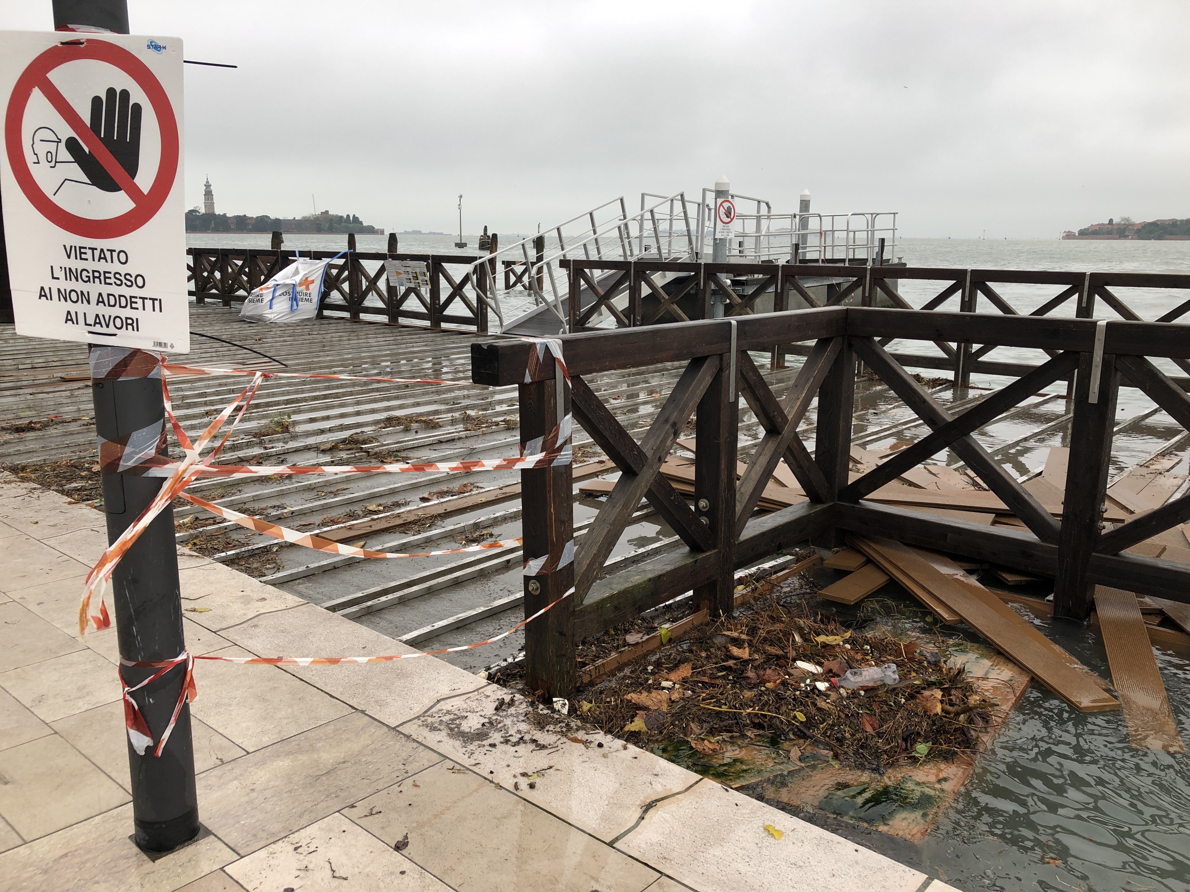 Lido di Venezia - a big mess after the storm