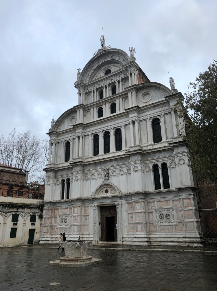 San Zaccaria, Venice - Nov, 2019 - impressive mixture of Gothic and Renaissance