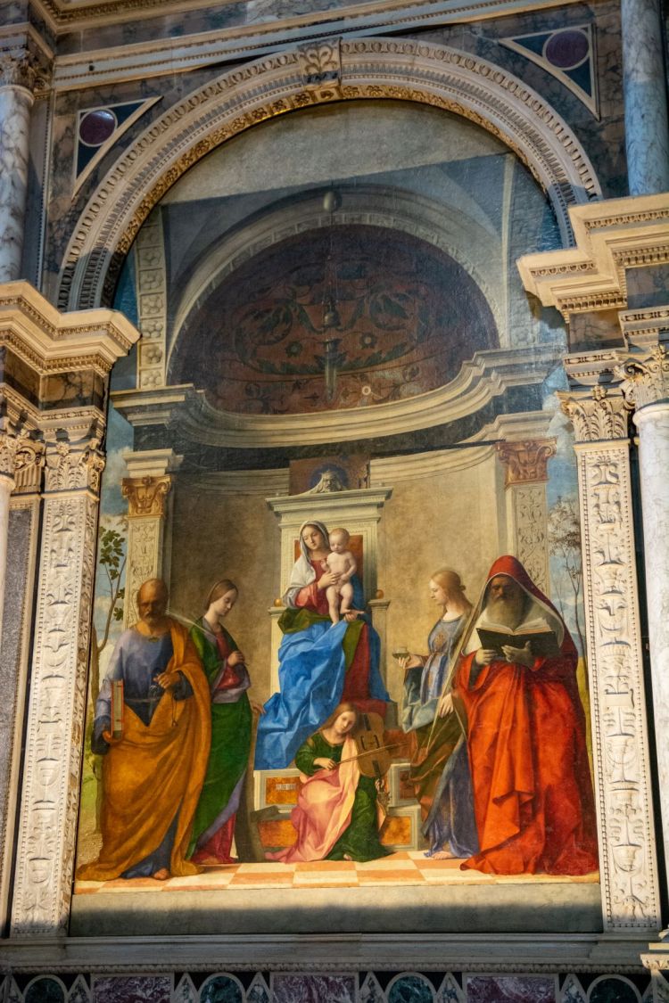 Dec 2019 - Bellini - Madonna and Saints in San Zaccaria Church - by Mark Caplan