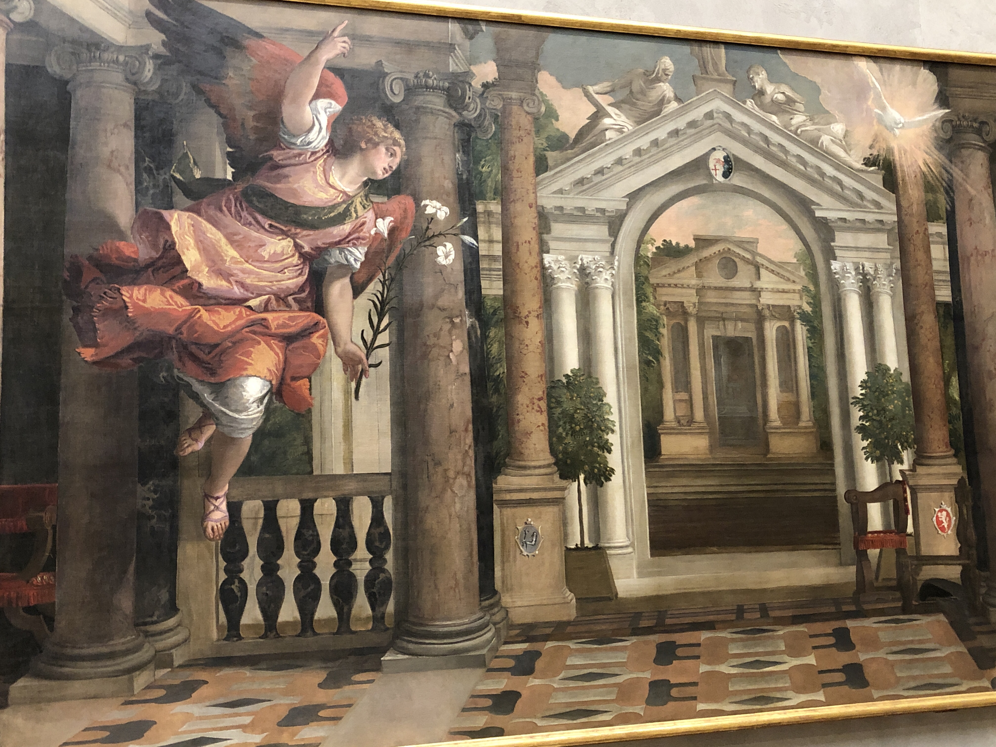 Possibly my favourite 'Annunciation' what a way to arrive with the news!