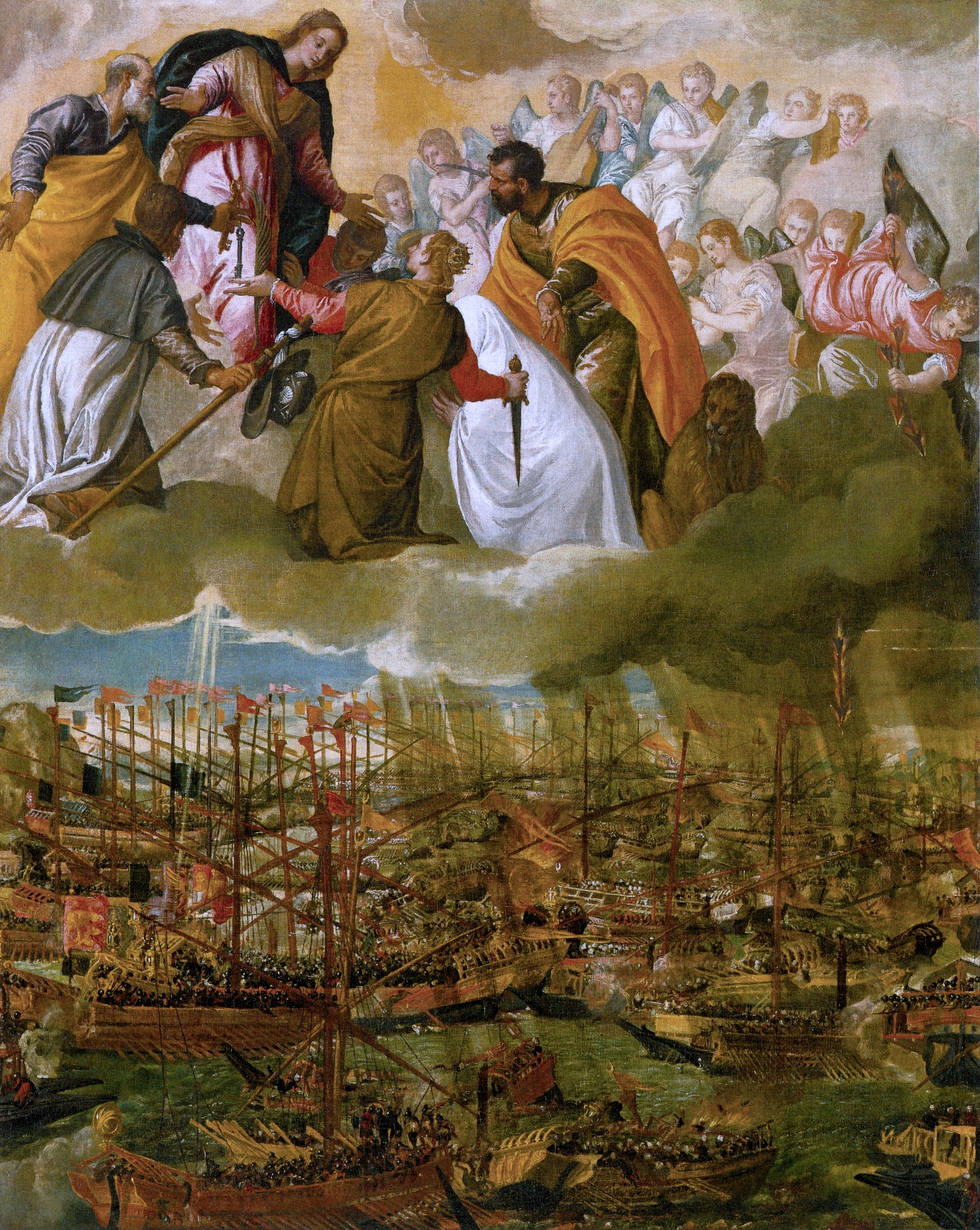 Veronese - The Battle of Lepanto in 1571 was billed as a great victory for the Venetians, who of course had Christianity on their side. In fact it marked the end of Venetian dominance of the eastern Mediterranean.