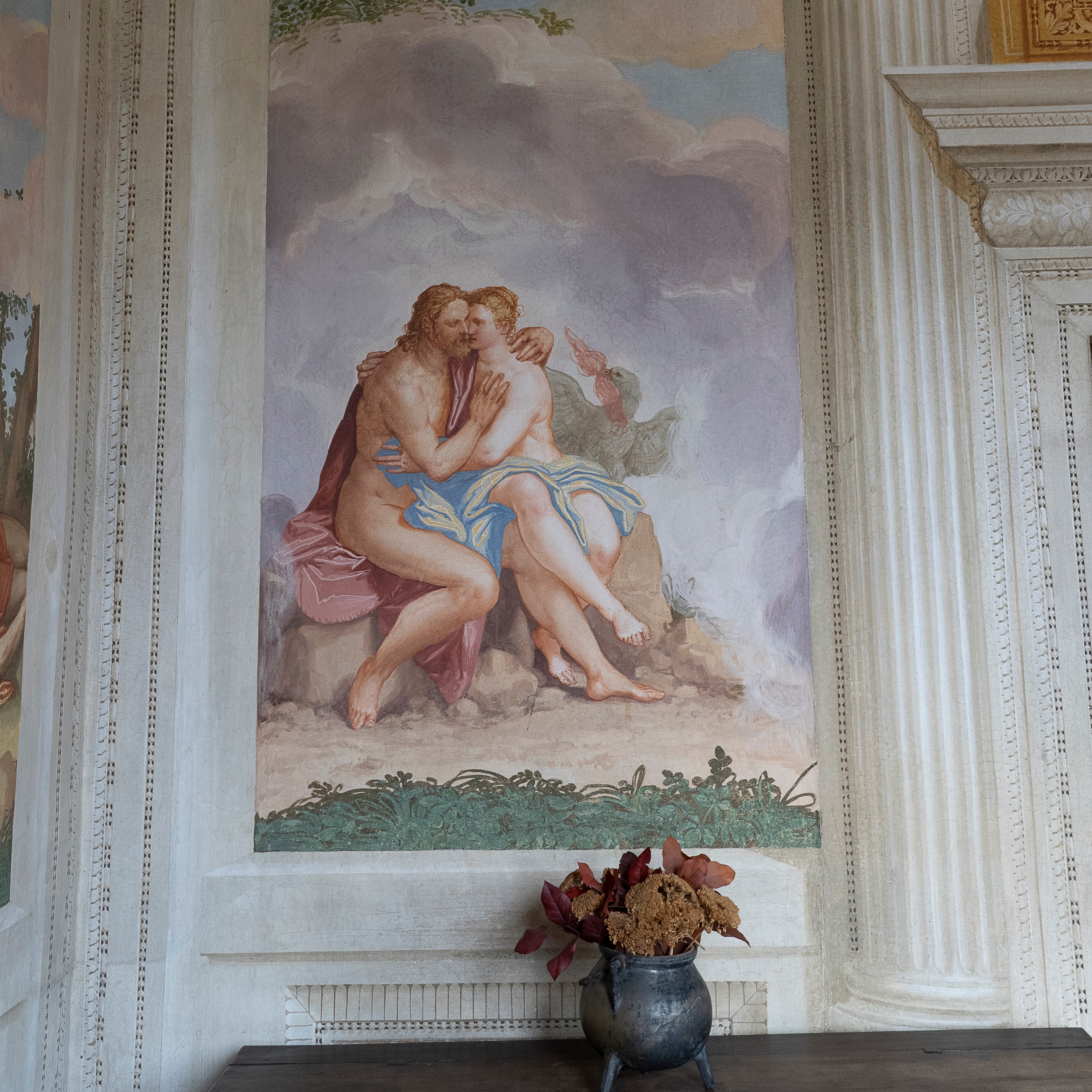 Jupiter and Io - fresco by Zelotti, 16th century - Villa Emo, Fanzolo, Veneto, Italy
