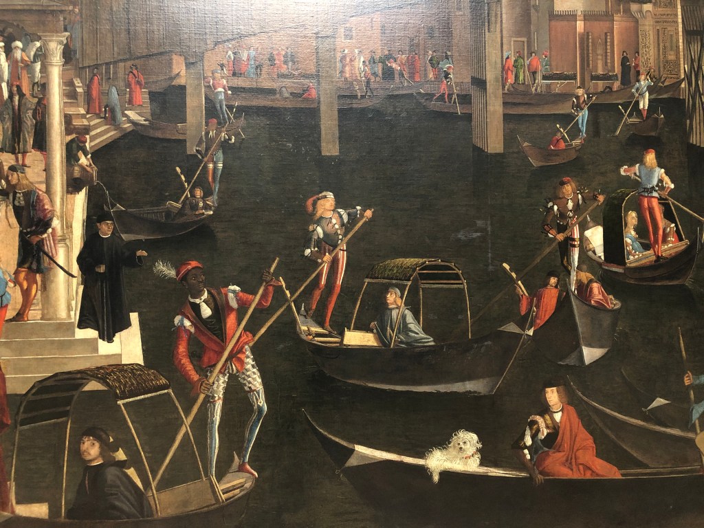 Detailed painting of Rialto - Carpaccio 1494