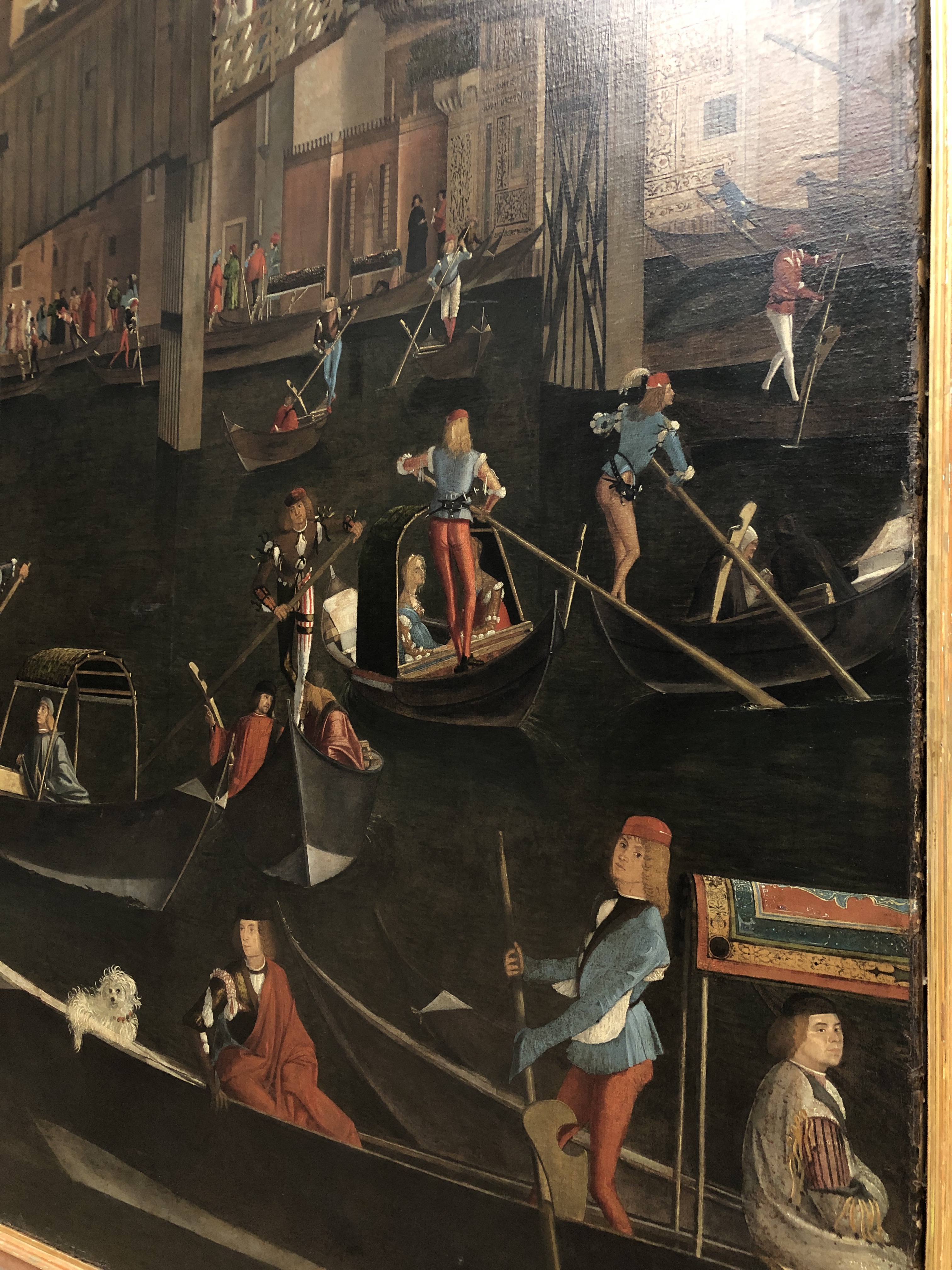 Miracle of relics of cross - painting of Rialto - Carpaccio 1494