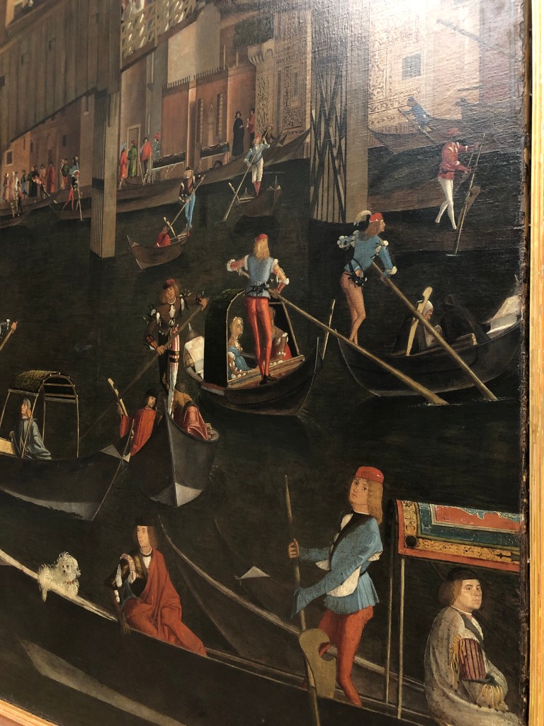 Miracle of relics of cross - painting of Rialto - Carpaccio 1494