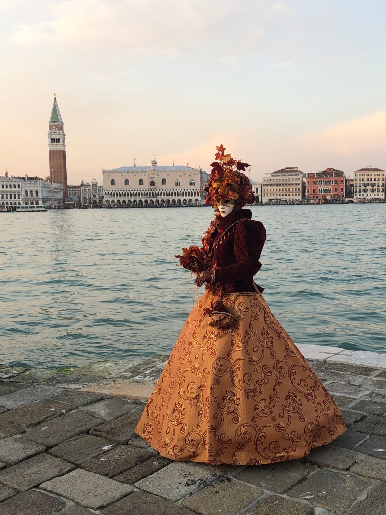 The detail in this costume is quite exceptional. Carnival visitors spend months preparing their costumes.