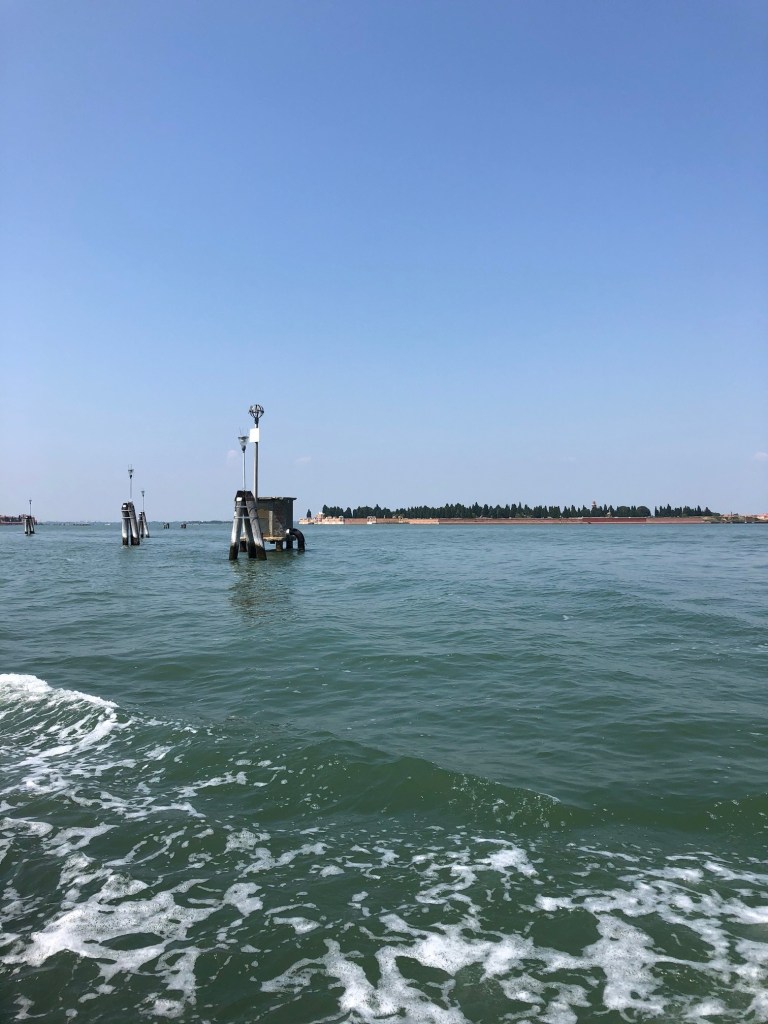 Isola di S Michele and the lagoon, Venice