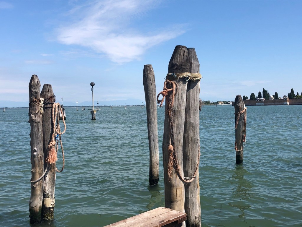 Venice - bricole, lagoon and S Michele www.educated-traveller.com