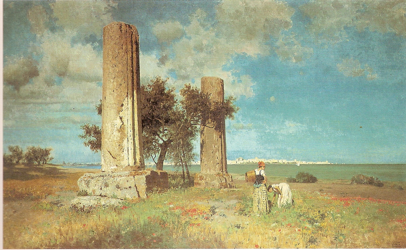 Ettore Maria Bergler - Ruins of Temple of Giove, Sicilia