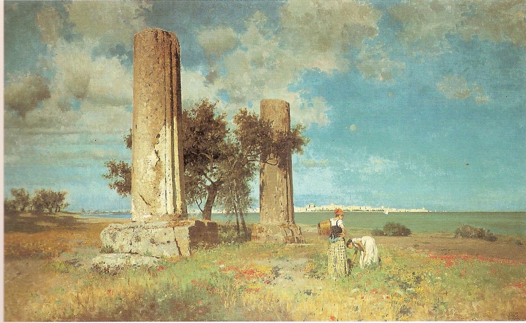Ettore Maria Bergler - Ruins of Temple of Giove, Sicilia