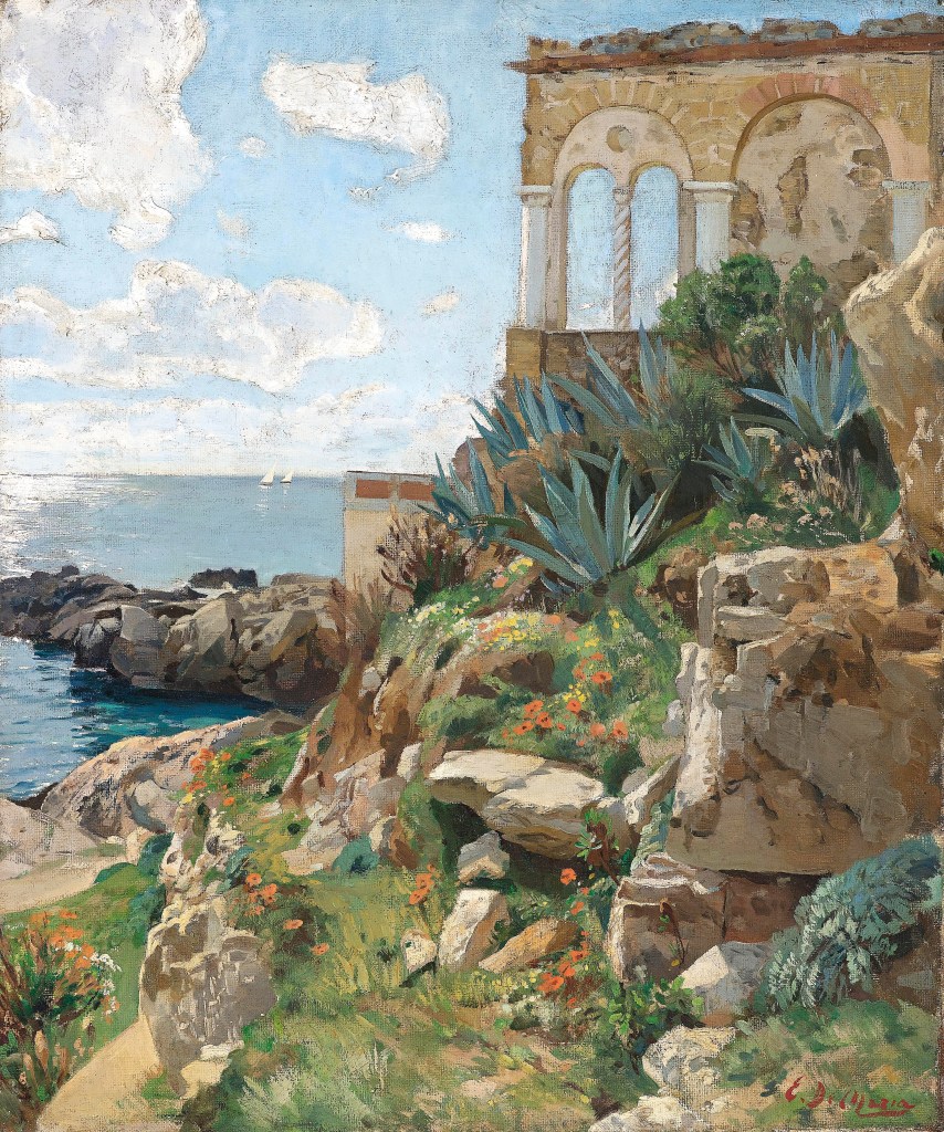 Ettore Maria Bergler painted romantic and atmospheric scenes of Sicily and Southern Italy 1850-1938