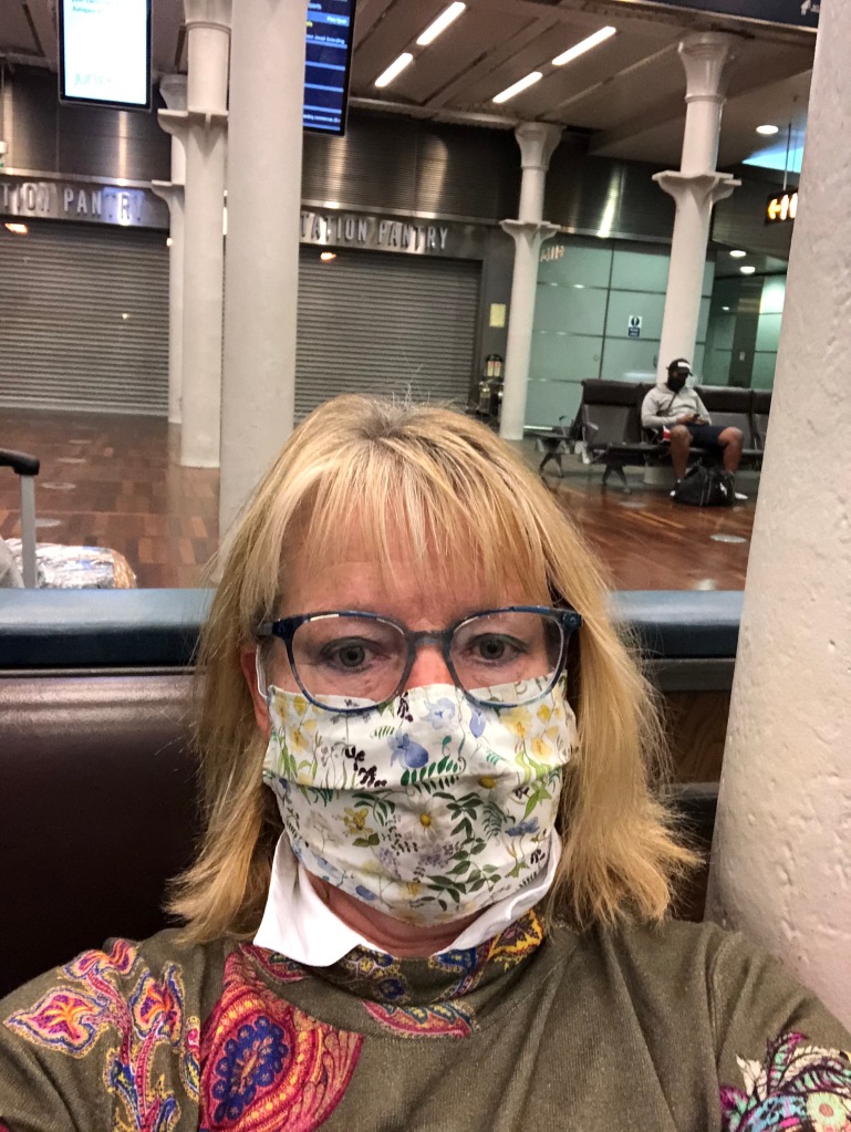 St Pancras, London - 22 June 2020 - waiting room for Eurostar, London to Brussels