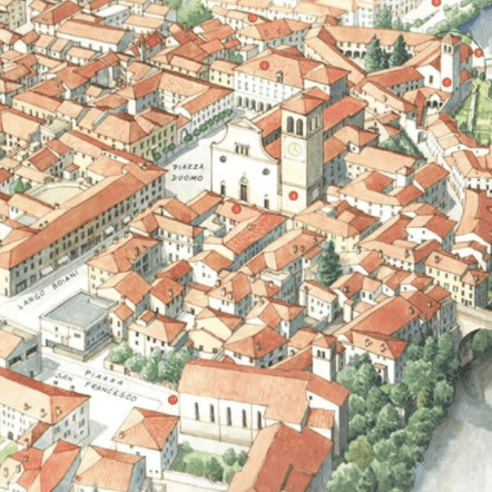 Cividale del Friuli - fabulous map by Antonio Monteverdi