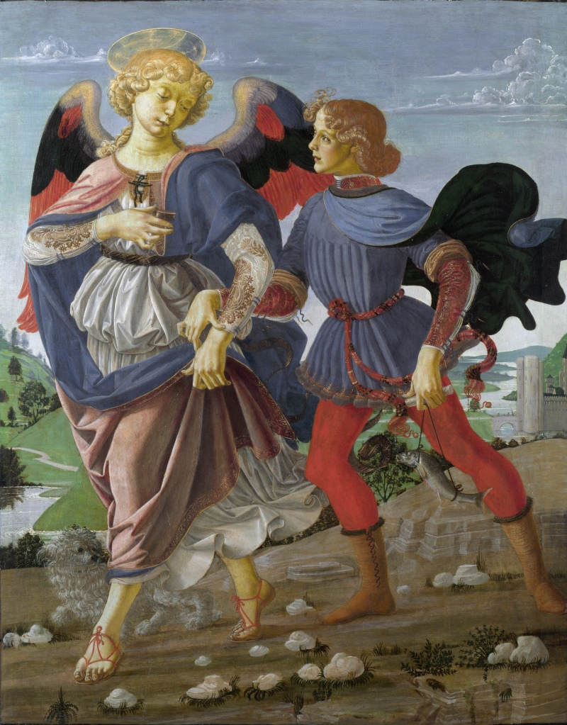 Tobias and the Angel by Verrocchio (Florence) - c. 1475